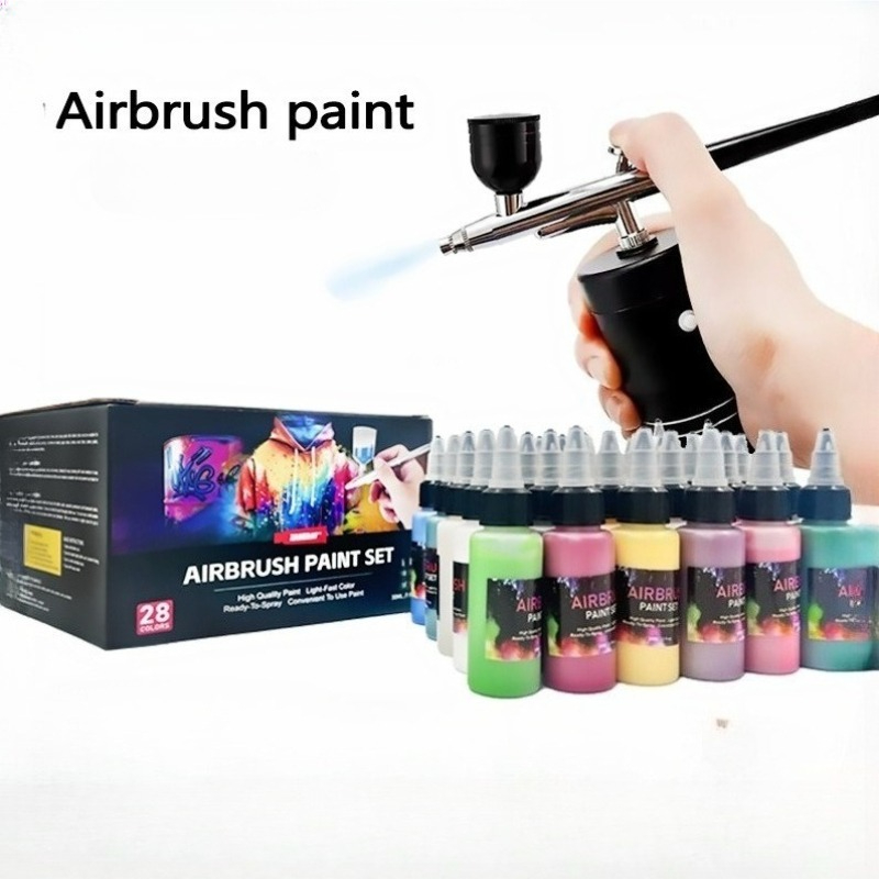 Metallic Spray Paint - Набор пигментов для аэрографа 12/28 цветов,