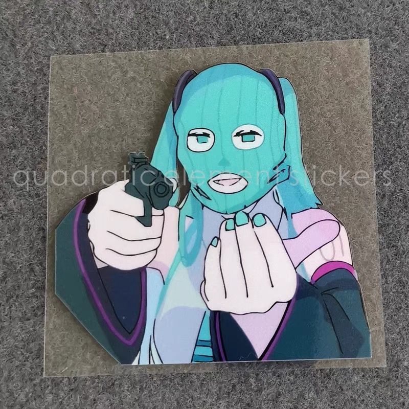 Cosplay Floating Prop - Наклейка на мотоцикл Miku, водонепроницаемая, для